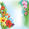 J02 Tropical Flowers 2 8x8 Paper