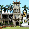 Z13 Kamehameha Statue at Iolani Palace 8x8 Paper