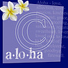 D12 Aloha by AR Deep Blue 8x8 Paper
