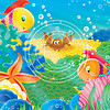 FF03 Keiki Ocean Animals 8x8 Paper
