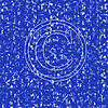 II07 Blue Retro IP Plumeria 8x8 Paper