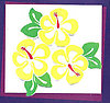 Hibiscus Yellow Laser Cuts