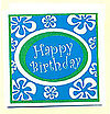 Plumeria Birthday Greeting Card