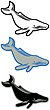 Humpback Mama Whale Laser Image