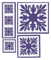 Ti Leaf Quilt Purple Laser Cuts