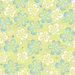 C13 Playful Plumeria Blue and White 8x8 Paper