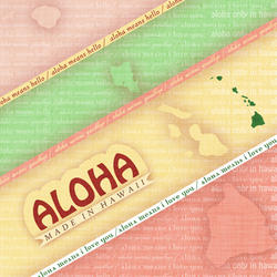 D01 Aloha Set Made in Hawaii 8x8 Paper
