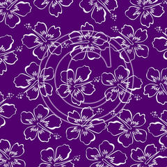 G11 Purple Hibiscus 8x8 Paper