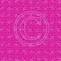 G17 Hibiscus Tapa Hot Pink 8x8 Paper
