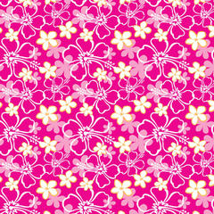 I01 Pink Orange Sandy Beach Hibiscus 8x8 Paper