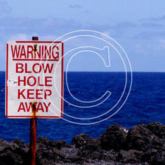 P11 Warning Blow Hole 8x8 Paper