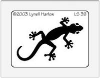 Large Gecko Stencil