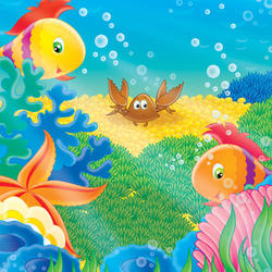 FF03 Keiki Ocean Animals 8x8 Paper
