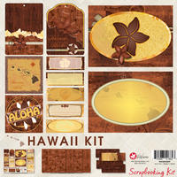 8x8 Hawaiian Islands Scrapbook Kit