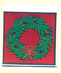Lauae Christmas Wreath Greeting Card