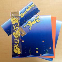 Snorkeling Scrapbook Page Kit