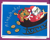 Pineapple Santa Greeting Card