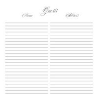 Elegant 12x12 Guestbook Page