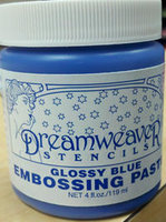 Glossy Blue Embossing Paste