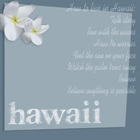 D13 Hawaii by AR Gray Blue 8x8 Paper