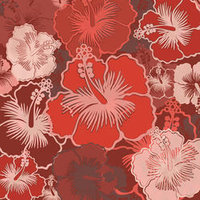 D04 Aloha Set Island Red Hibiscus 8x8 Paper