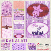 12x12 Kauai Scrapbooking Kit