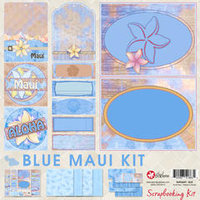 12x12 Blue Maui Scrapbooking Kit