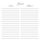 Elegant 8x8 Guestbook Page