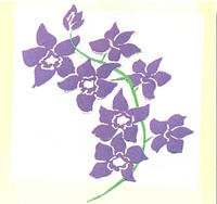 Orchids Purple Laser Cut