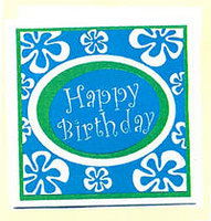 Plumeria Birthday Greeting Card